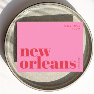 Cartão Postal Cartão-postal da tipografia de Nova Orleans Louisi