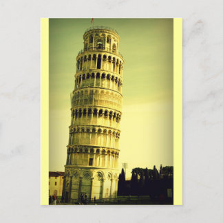 Cartão Postal Cartão-postal da Torre Inclinada de Pisa