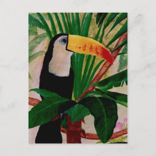 Cartão Postal Cartão-postal da Toucan Bird Willife Art South Ame