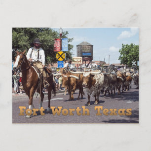 Cartão Postal Cartão-postal da Unidade de Bovinos do Texas com 