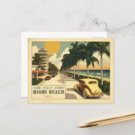 Cartão Postal Cartão-postal da Unidade Oceânica de Minami Retro