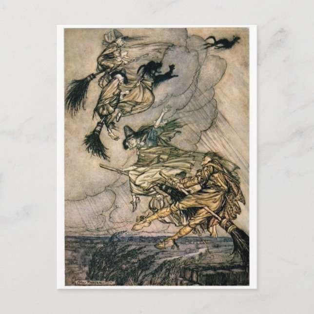 Cartão Postal Cartão-postal da Witches Ride (Frente)