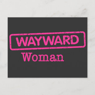 Cartão Postal Cartão-postal da woman Wayward