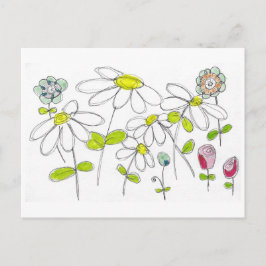 Cartão Postal Cartão-postal Daisies