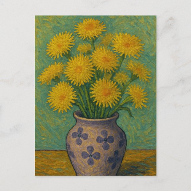 Cartão Postal Cartão-postal Dandelion (Frente)