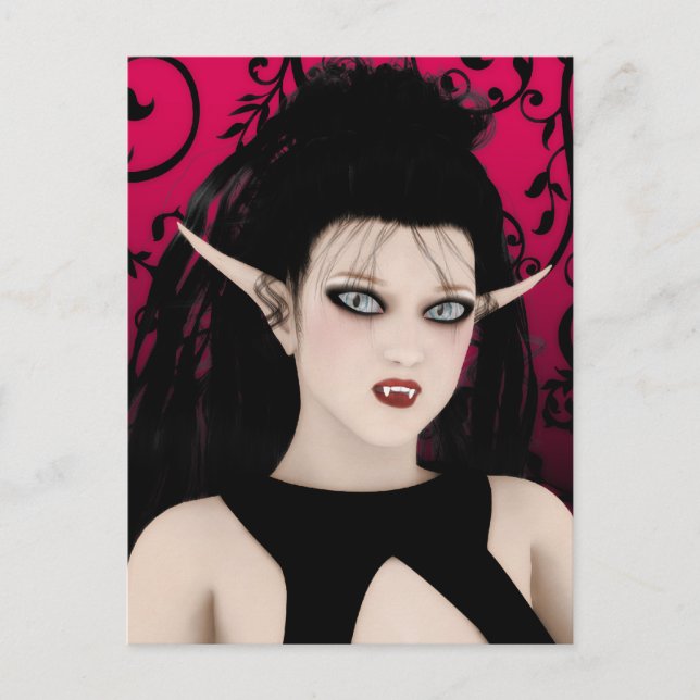 Cartão Postal Cartão-postal Dark Diva Gothic Vampire (Frente)