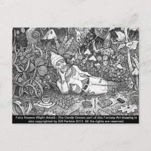 Cartão Postal Cartão-postal das casas de fada nº 3
