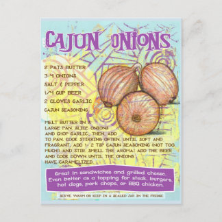 Cartão Postal Cartão-postal das cebolas Cajun