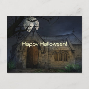 Cartão Postal Cartão-postal das Cenas Spooky do Halloween