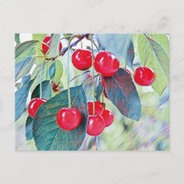 Cartão Postal Cartão-postal das cerejas doces