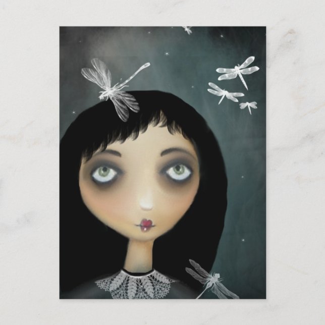 Cartão Postal Cartão-postal das Dragonflies (Frente)