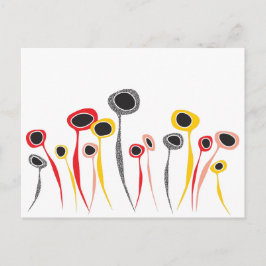 Cartão Postal Cartão-postal das Flores Retro