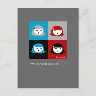 Cartão Postal Cartão-postal das garotas de pizza