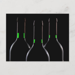 Cartão Postal Cartão-postal das garrafas de vinho preto