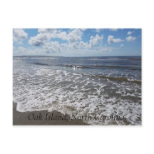 Cartão-postal das "Gentle Waves of Oak Island" de