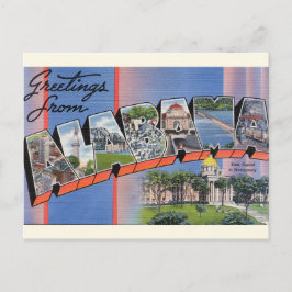 Cartão Postal Cartão-postal das Grandes Saudações do Alabama