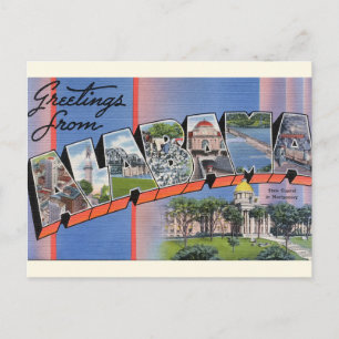 Cartão Postal Cartão-postal das Grandes Saudações do Alabama