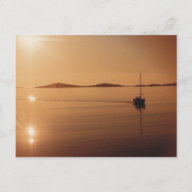 Cartão Postal Cartão-postal das ilhas Scilly Sunset (Frente)