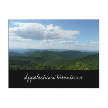 Cartão-postal das Montanhas Appalachian