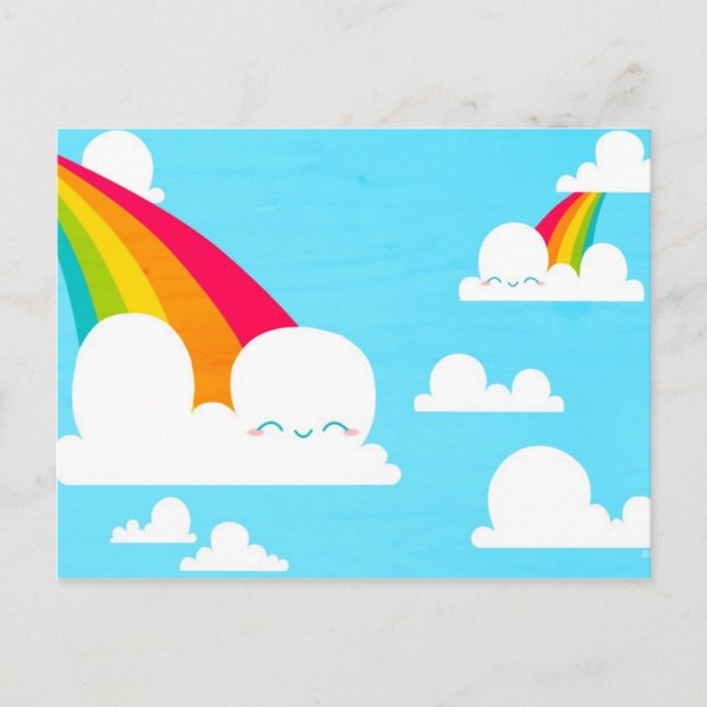 Cartão Postal Cartão-postal das nuvens (Frente)