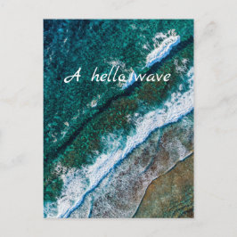 Cartão Postal Cartão-postal das ondas de água oceânica