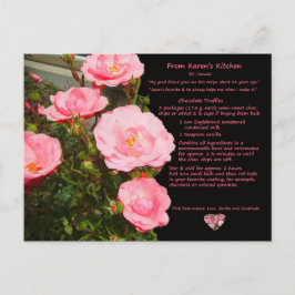 Cartão Postal Cartão-postal das Trufas de Chocolate da Karen