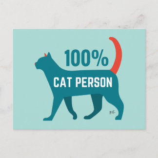 Cartão Postal Cartão-postal de 100% de Pessoa Cat