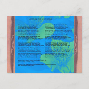 Cartão Postal Cartão-postal de 1916 para recibo de pão doméstico