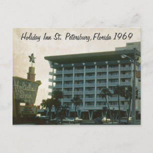 Cartão Postal Cartão-postal de 1969 na Rua Holiday Inn. Petersb