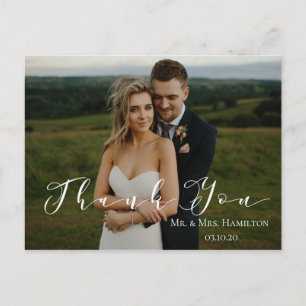 Cartão Postal Cartão-postal de 2 Fotografias do Script Moderno