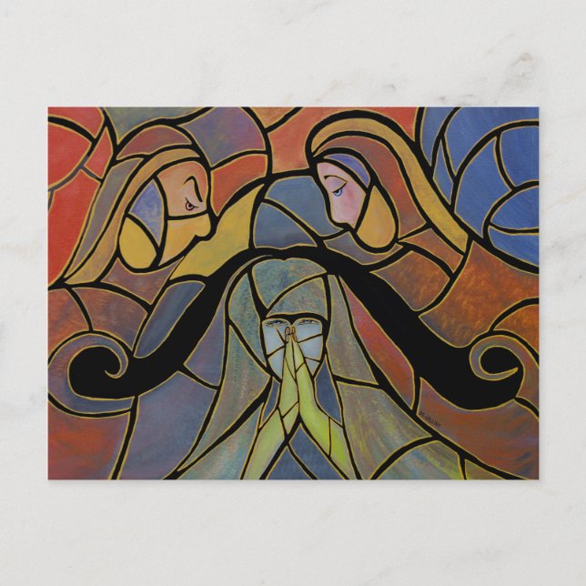 Cartão Postal Cartão-postal de Abstrato de Fallen (Frente)