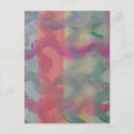 Cartão Postal Cartão-postal de Abstrato de Pastel