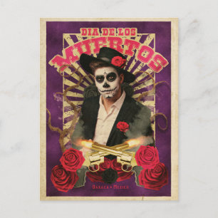 Cartão Postal Cartão-postal de açúcar do Dia De Muertos