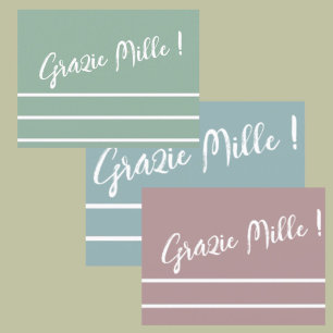 Cartão Postal Cartão-postal de agradecimento italiano