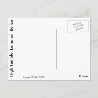 Cartão Postal Cartão-postal de alta pirâmide, Lamanai, Belize