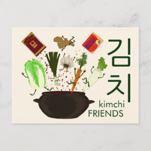 Cartão Postal Cartão-postal de Amigos Kimchi