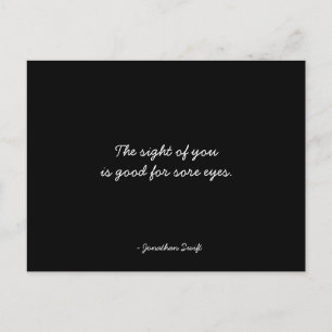 Cartão Postal Cartão-postal de amizade citando Jonathan Swift -