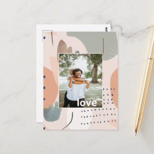 Cartão Postal Cartão-postal de Amor Artístico Personalizado