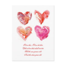 Cartão-postal de amor eterno