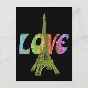 Cartão Postal Cartão-postal de Amor Paris