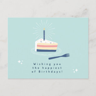 Cartão Postal Cartão-postal de Aniversário