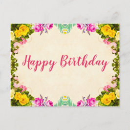 Cartão Postal Cartão-postal de Aniversário