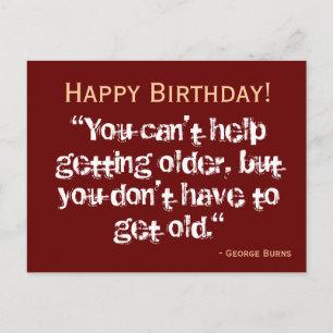 Cartão Postal Cartão-postal de aniversário - Burns