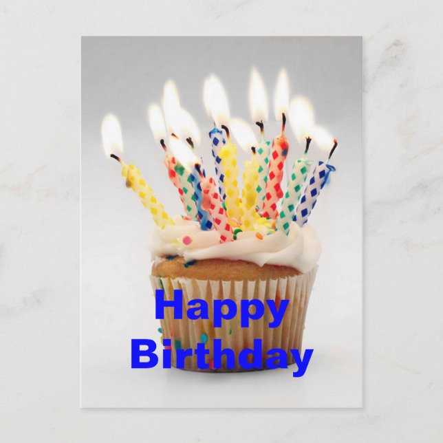 Cartão Postal Cartão-postal de Aniversário com Toneladas de Vela (Frente)
