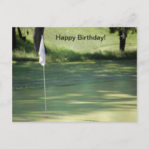 Cartão Postal Cartão-postal de aniversário de Golf