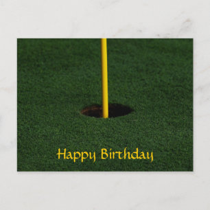 Cartão Postal Cartão-postal de aniversário de Golf