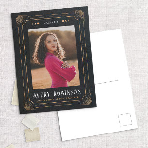 Cartão Postal Cartão-postal de Anúncio de Foto de Graduação de T