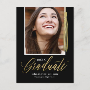 Cartão Postal Cartão-postal de Anúncio de Graduação do Orgulho T