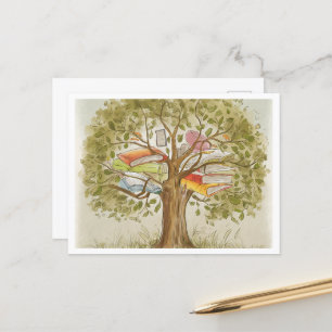 Cartão Postal Cartão-postal de aprendizado inspirado na natureza