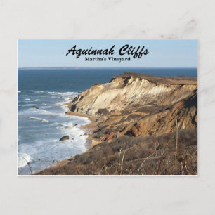 Cartão Postal Cartão-postal de Aquinnah Cliffs of Martha's Viney
